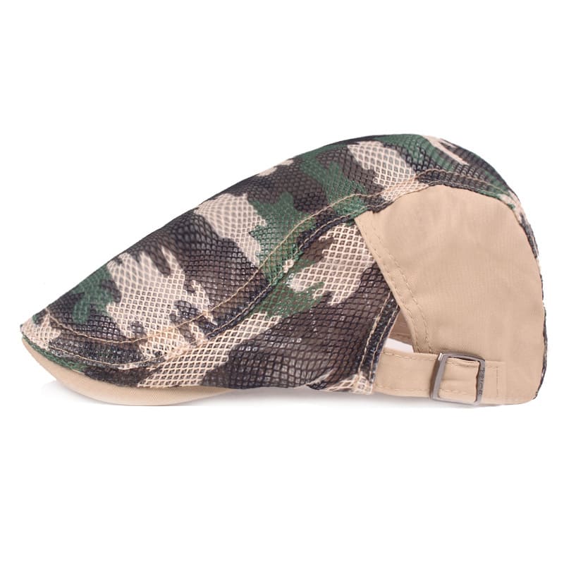 Camouflage Mesh Flat Cap