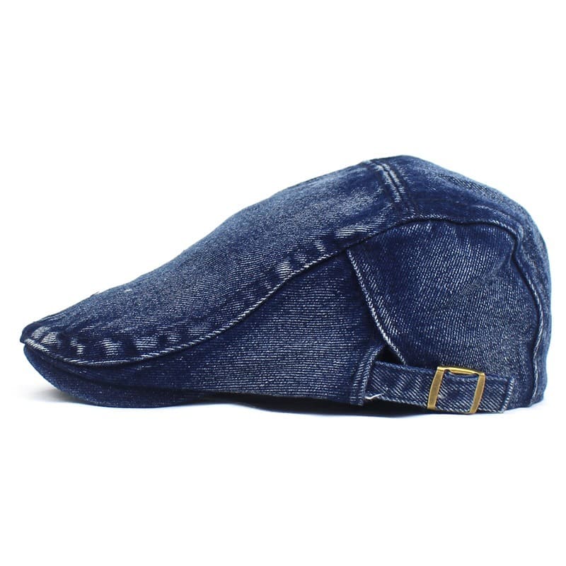 EDY Washed Denim Flat Cap