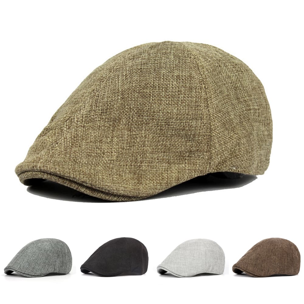 Gatsby Plain Cotton Flat Cap | On Sale (22% Discount) – Ghelter