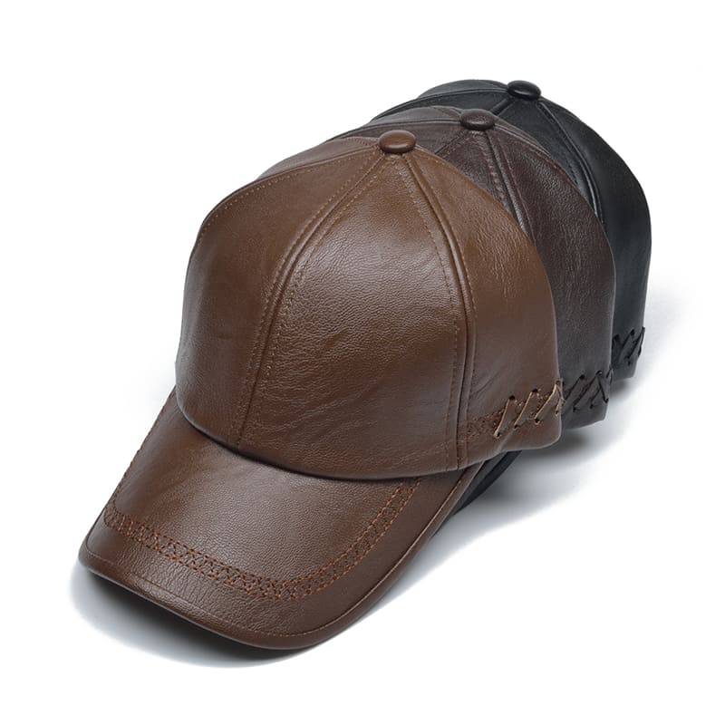 Hartley Leather Baseball Cap