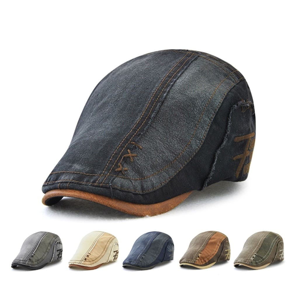 Jamont Denim Duckbill Flat Cap