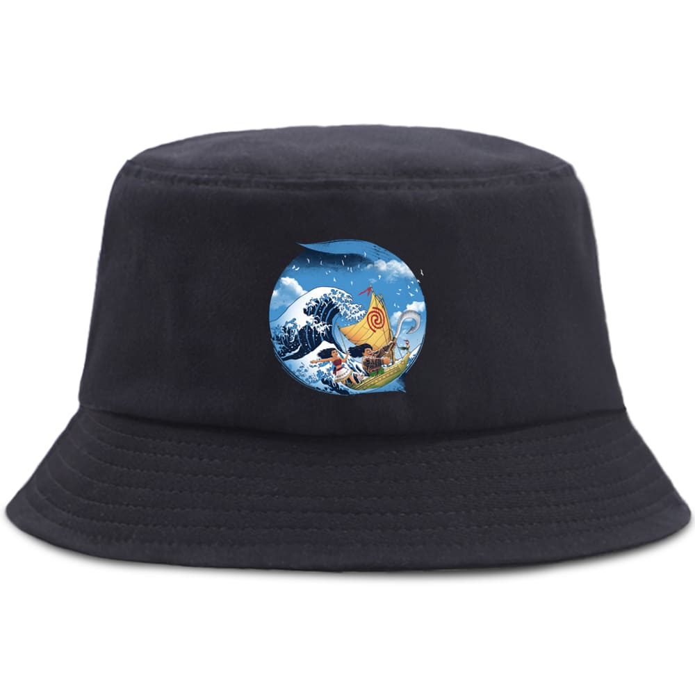 Wave Bucket Hat - Black