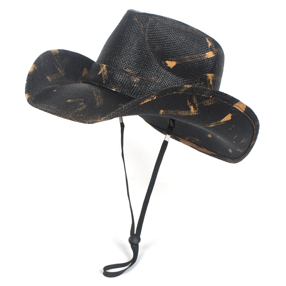 Laredo Black Straw Cowboy Hat