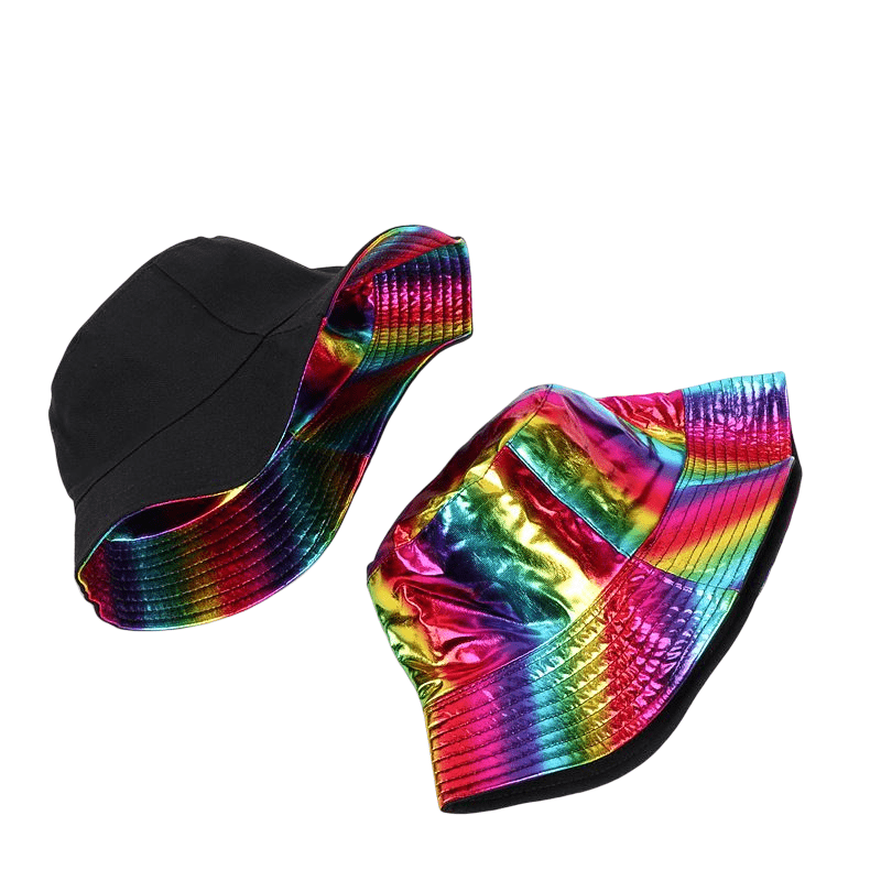 Laser Glitter Reversible Bucket Hat