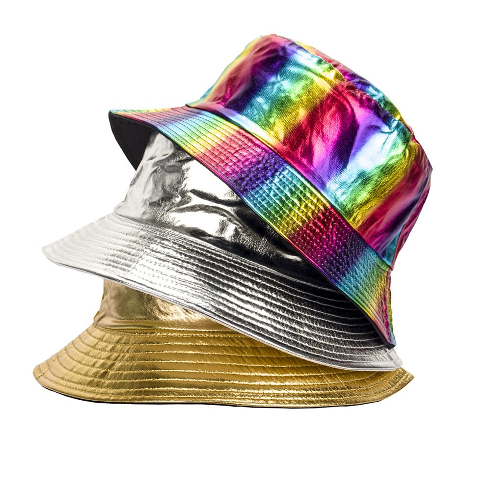 Laser Glitter Reversible Bucket Hat