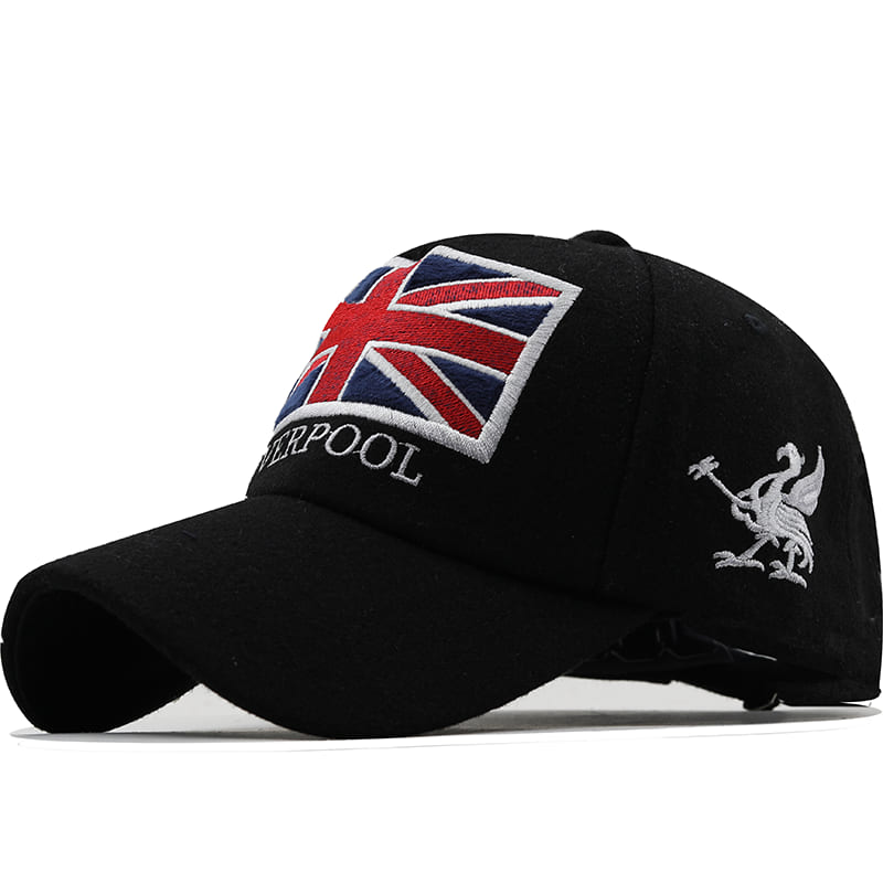 Liverpool black baseball outlet cap