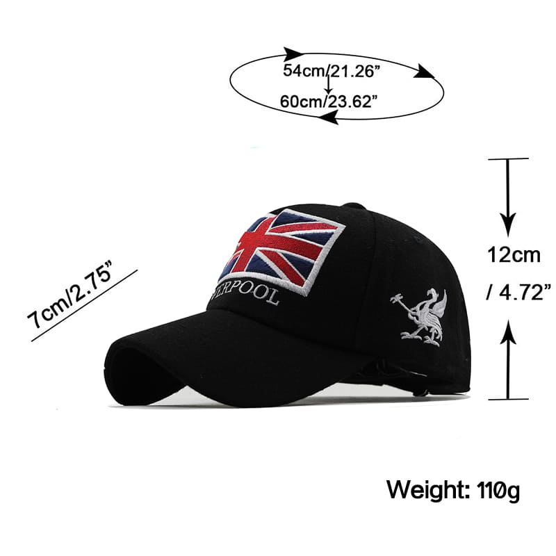 Liverpool UK Flag Baseball Cap