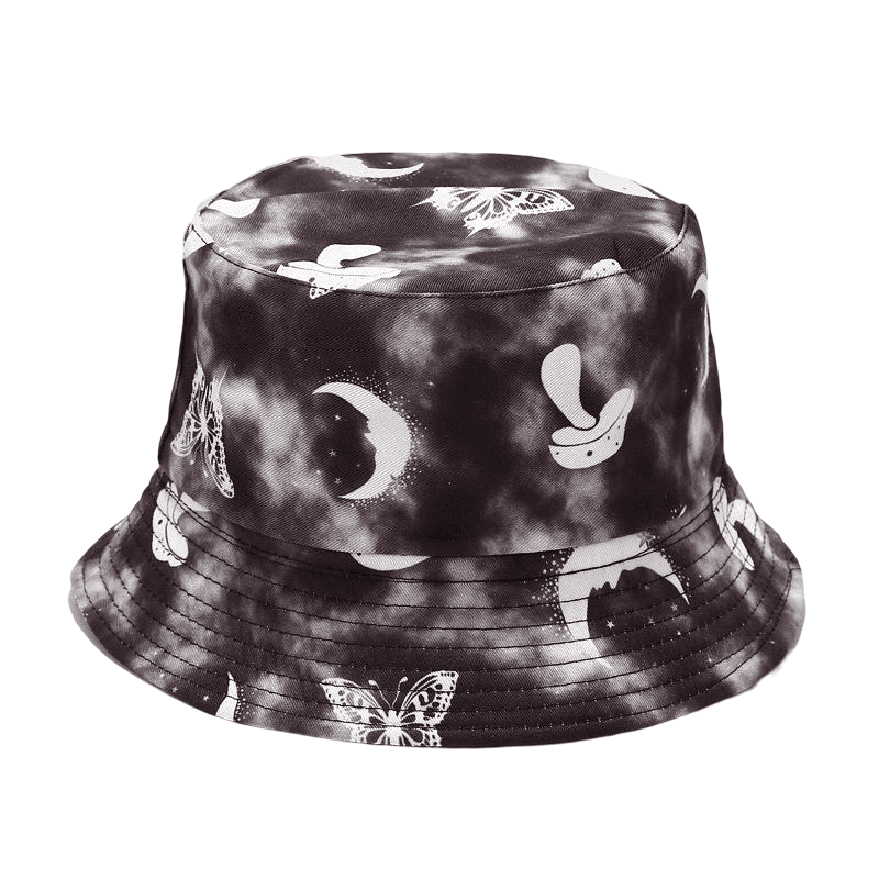 Mushrooms Tie-Dye Bucket Hat