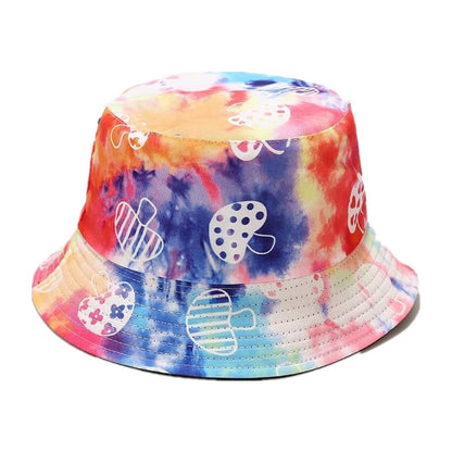 Mushrooms Tie-Dye Bucket Hat