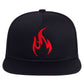 P&L Flame Black Snapback Cap