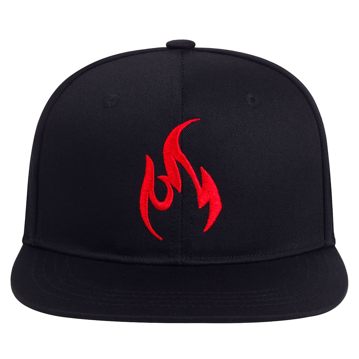 P&L Flame Black Snapback Cap