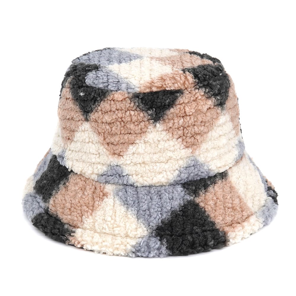 Rhombuses Fur Bucket Hat