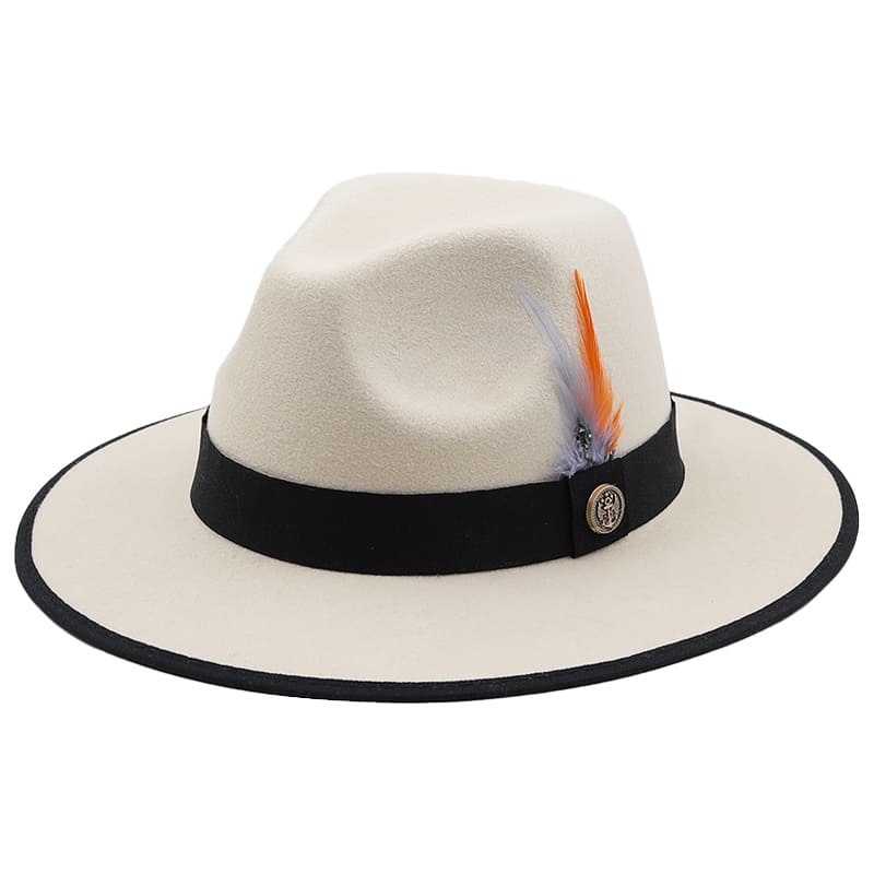 Royal Feather Fedora Hat