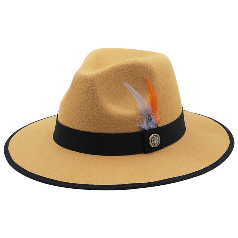 Royal Feather Fedora Hat