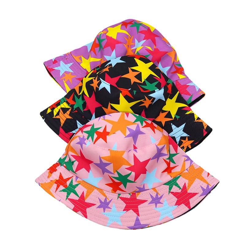 Stars Reversible Bucket Hat