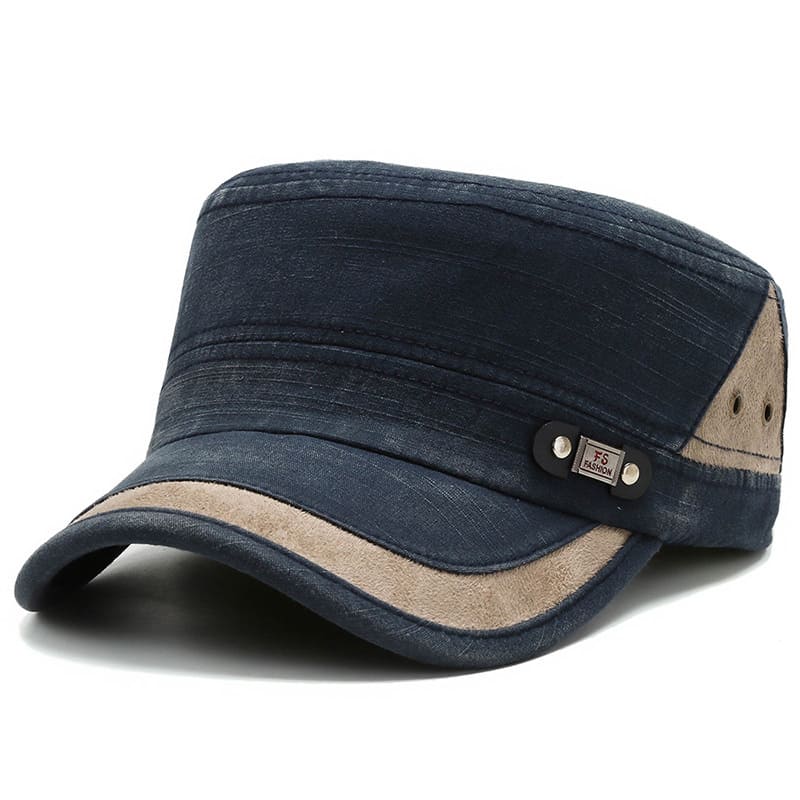 Ghelter-military-hat-retro-cotton-plain-men-women