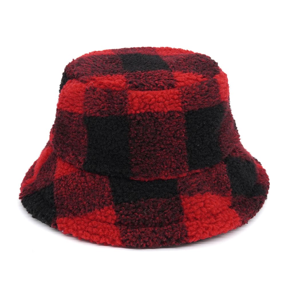 Tartan Fur Bucket Hat