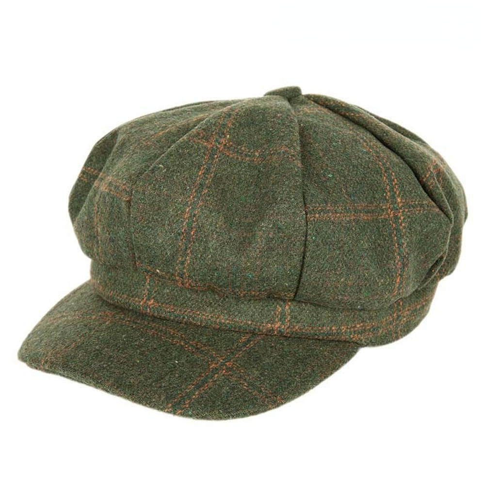 women-vintage-tartan-newsie-bakerboy-paperboy-cabbie-hat