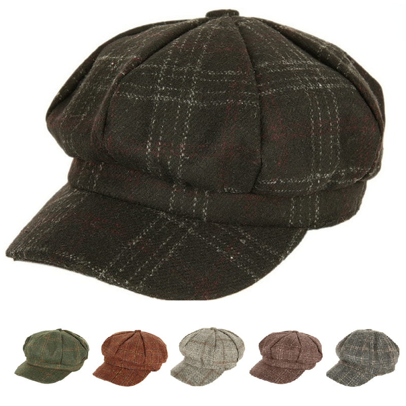 women-vintage-tartan-newsie-bakerboy-paperboy-cabbie-hat