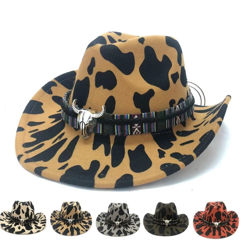 Western Cow Pattern Cowboy Hat – Ghelter